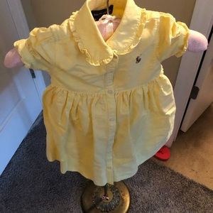 Ralph Lauren yellow collar dress with under pants